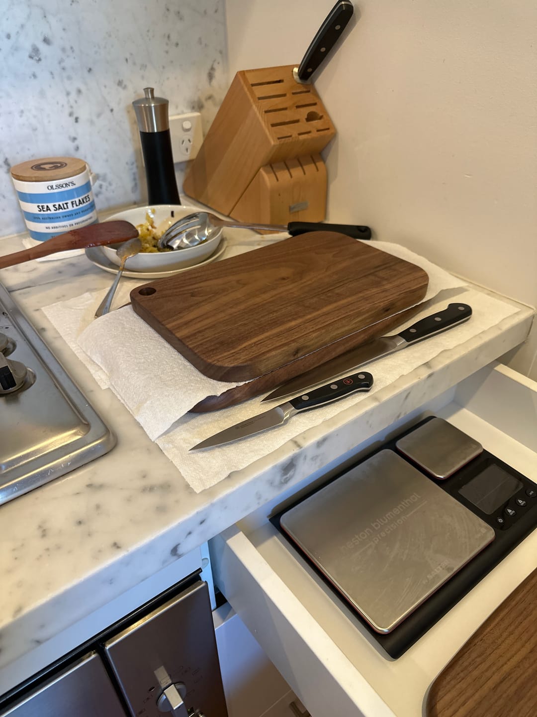 Customer photo review of Walnut Wood Cutting Board
