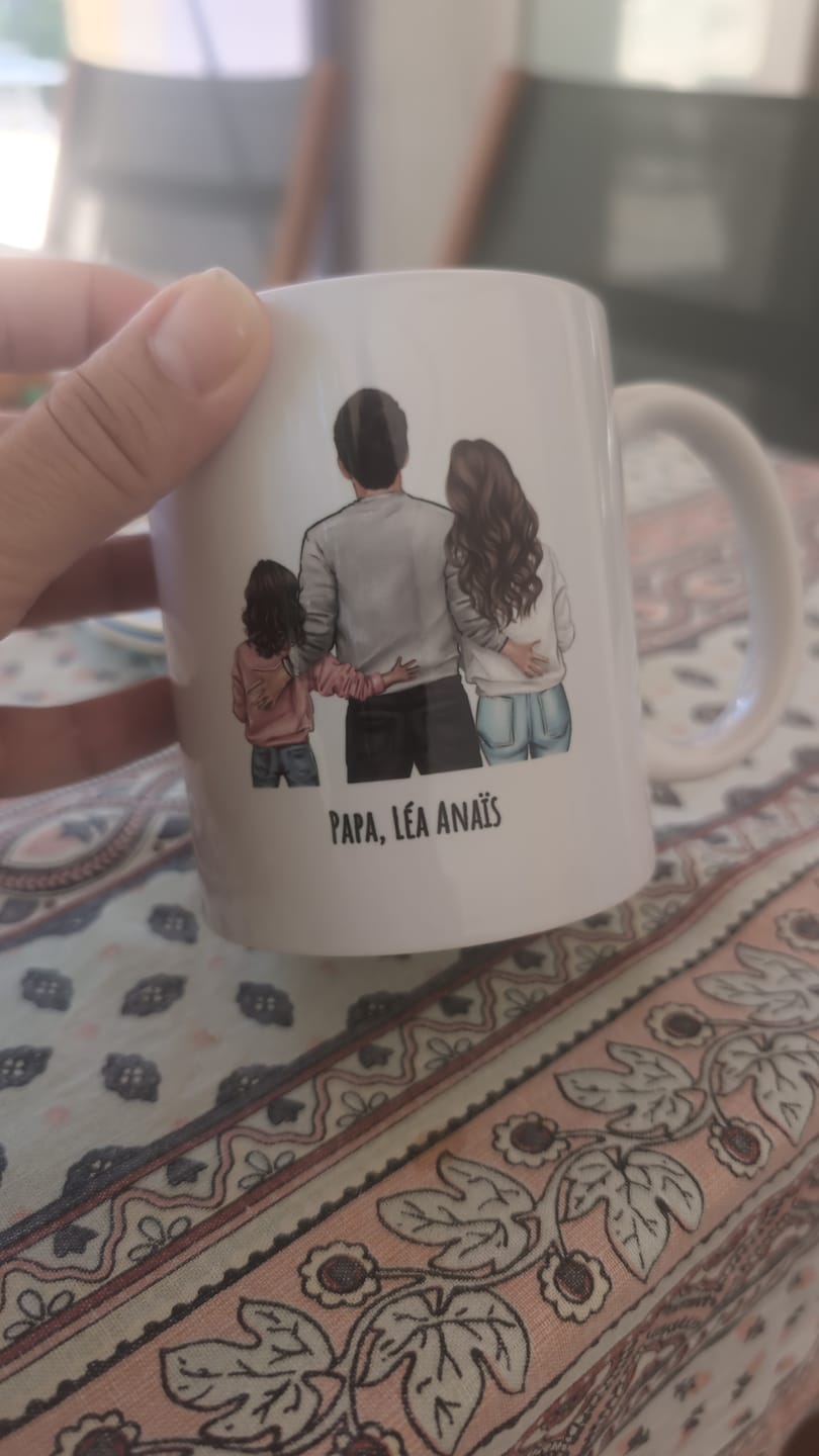 Customer photo review of Juste pour papa - Tasse personnalisée pour la fête des pères