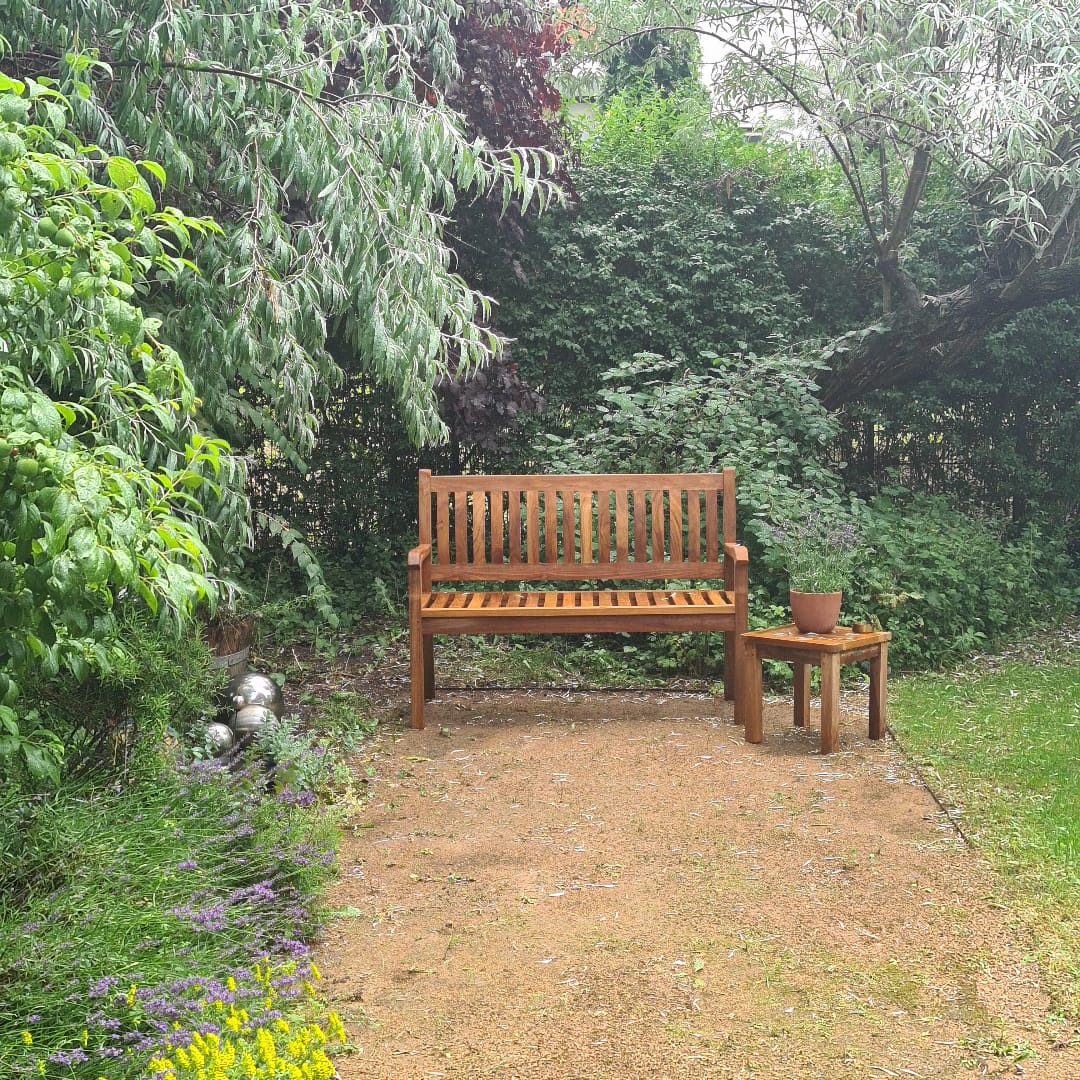 Customer photo review of Teak Gartenbank Beaufort, 130 cm
