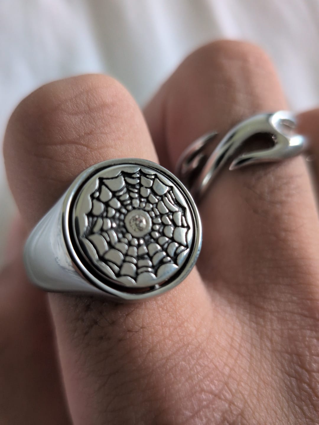 Customer photo review of Web Spinner Ring