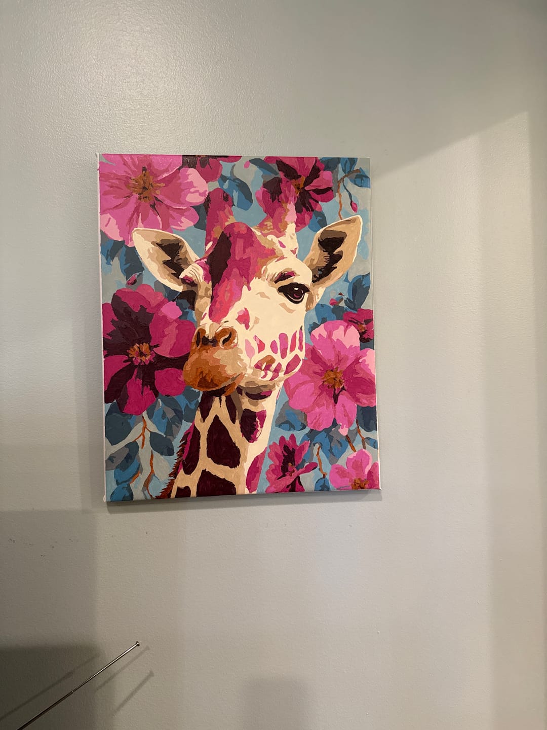 Customer photo review of Purple Giraffe | Paint by Number