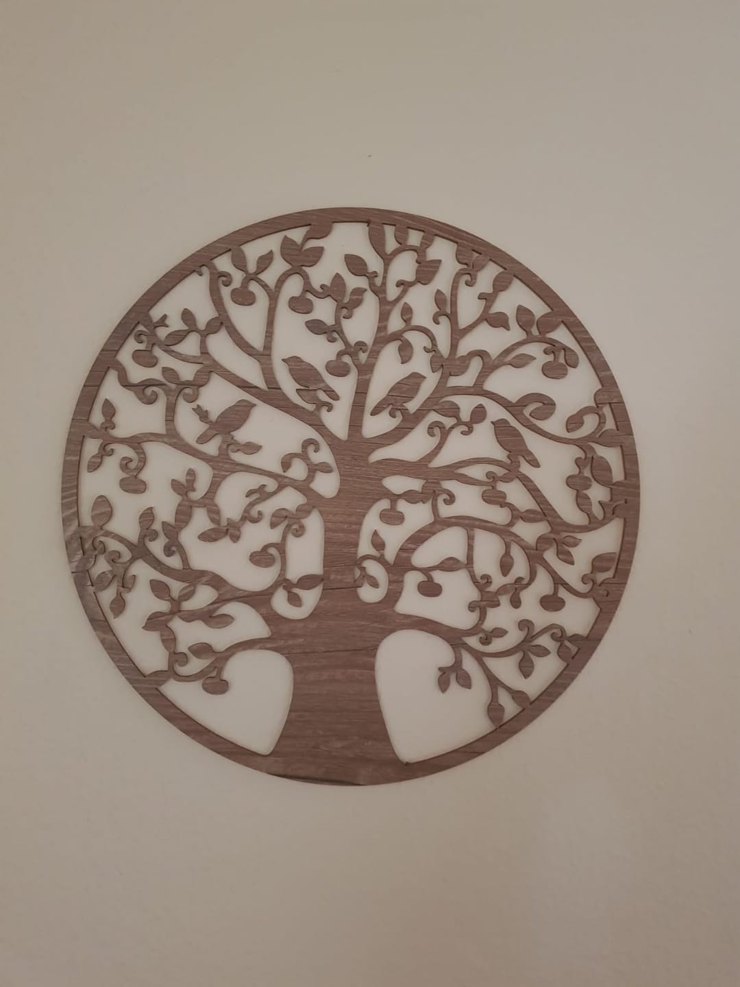Customer photo review of Baum des Lebens Holz Wandbild