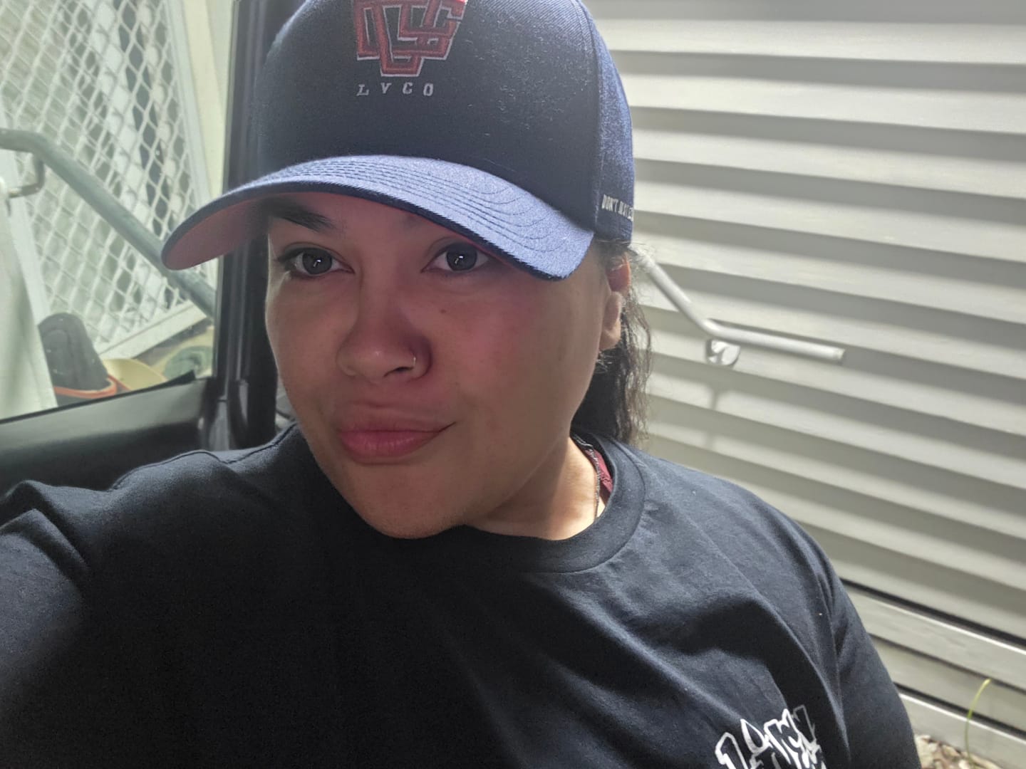 Customer photo review of Live Co Navy Tee