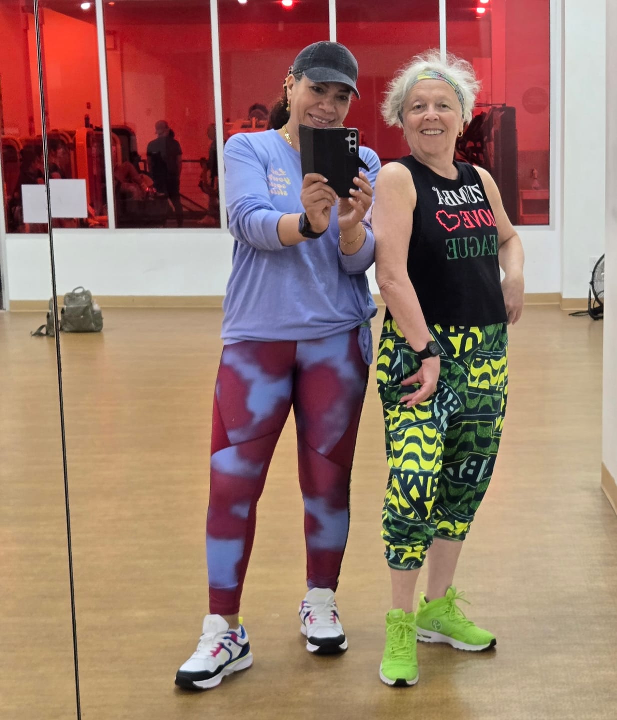 Customer photo review of Latin Movement Knit Drop Crotch Joggers