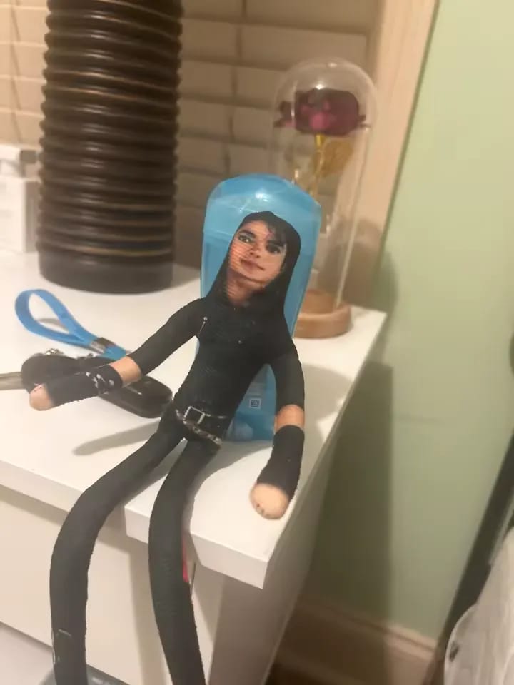 Customer photo review of Michael Jackson Funny Doll Plush