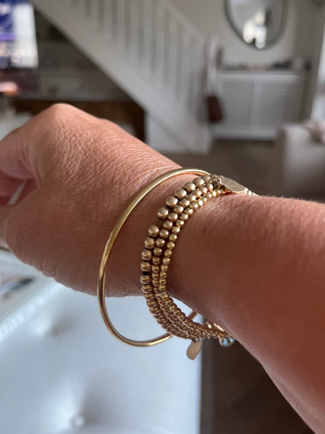 Customer photo review of Classic Gold Bangle