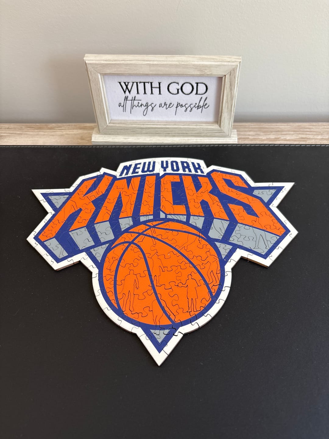 Customer photo review of New York Knicks™ Logo Wooden Puzzle