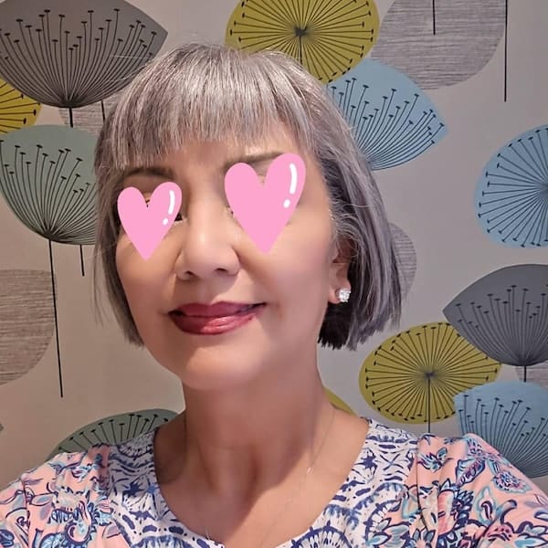 Customer photo review of Riley Moissanite Pave Martini Round Earrings