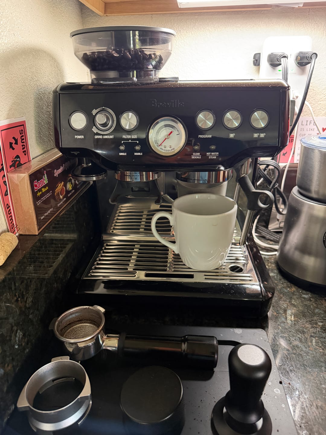 Customer photo review of High Diffusion Espresso Shower Screen - Breville
