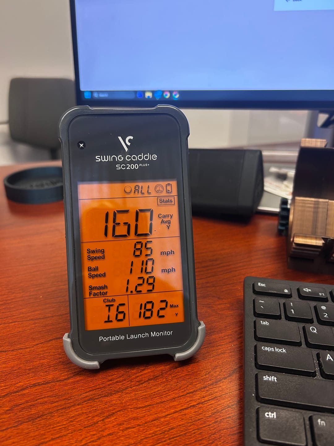 Customer photo review of Swing Caddie SC200 Plus Golf Launch Monitor (Refurbished)