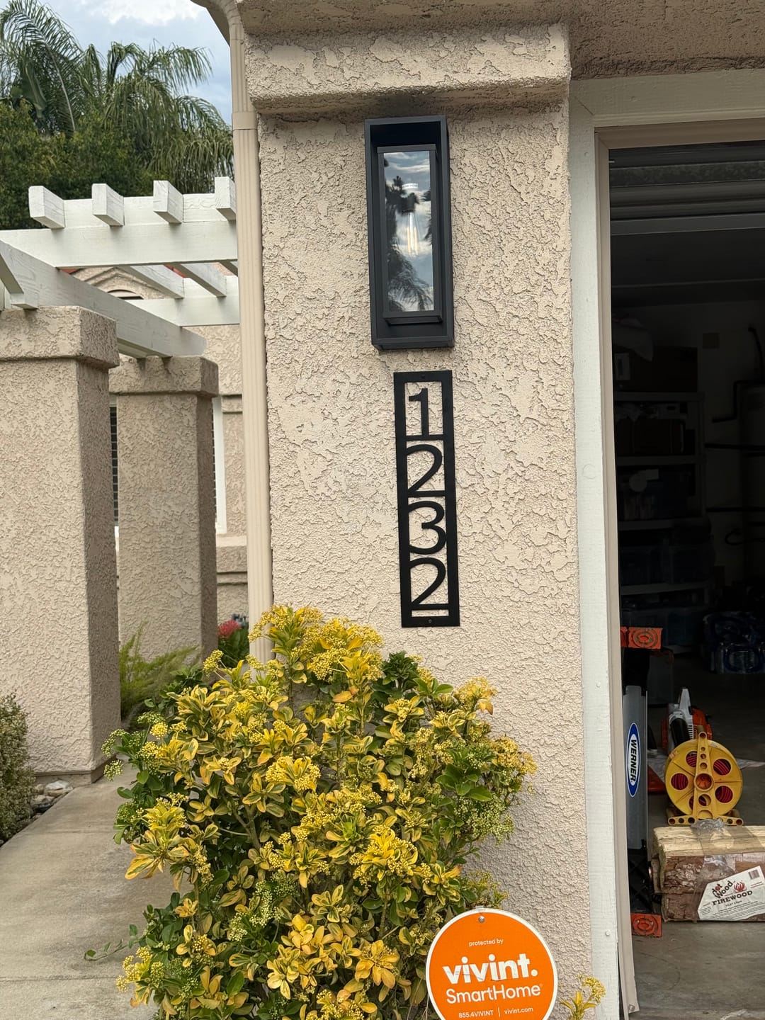 Customer photo review of Vertical Address Sign