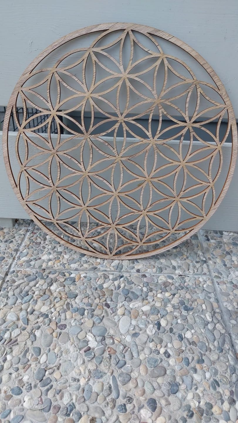 Customer photo review of Lebensblume Holz Wandbild— Dein Anker der Ruhe