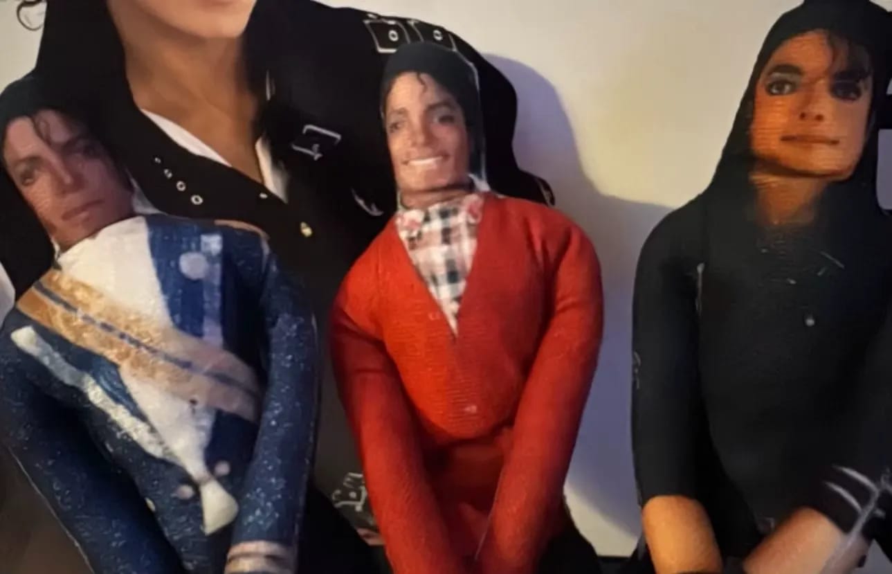 Customer photo review of Michael Jackson Funny Doll Plush