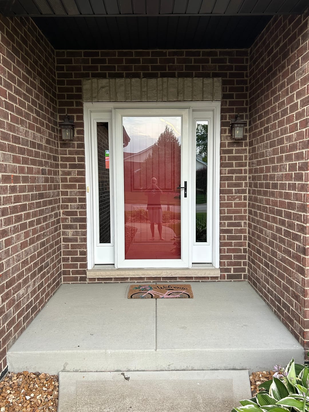 Customer photo review of Clear 1 Lite Glass and Frame Kit (Full Sidelite)