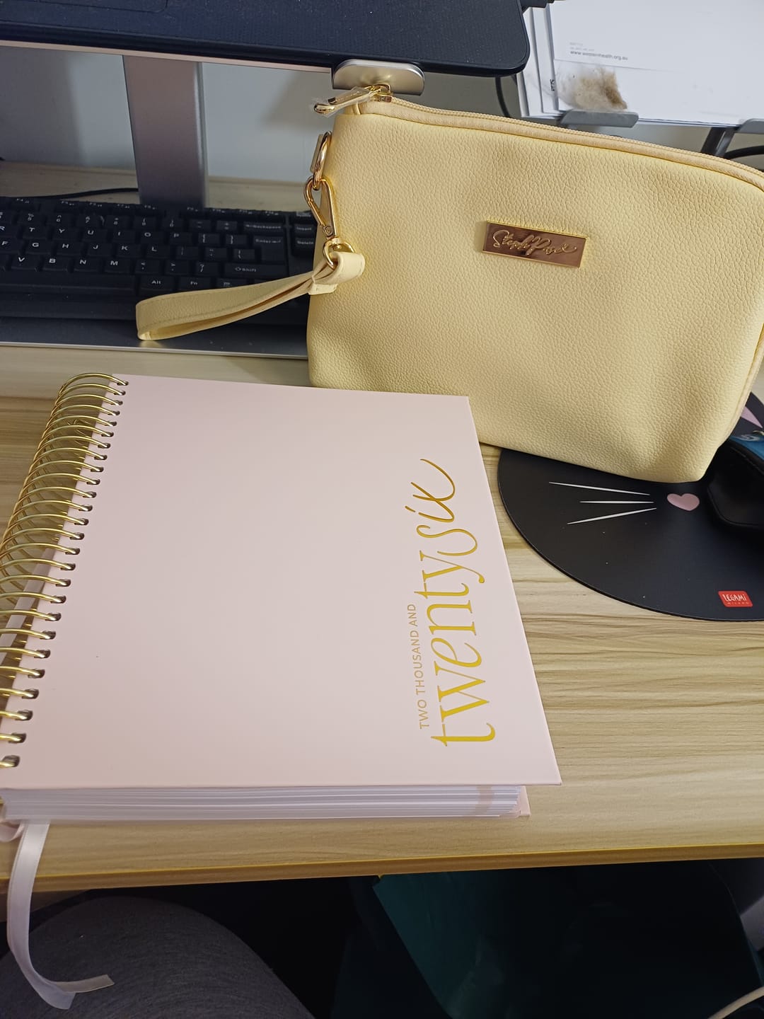 Customer photo review of 2026 Signature Planner - Blush + Yellow Gold