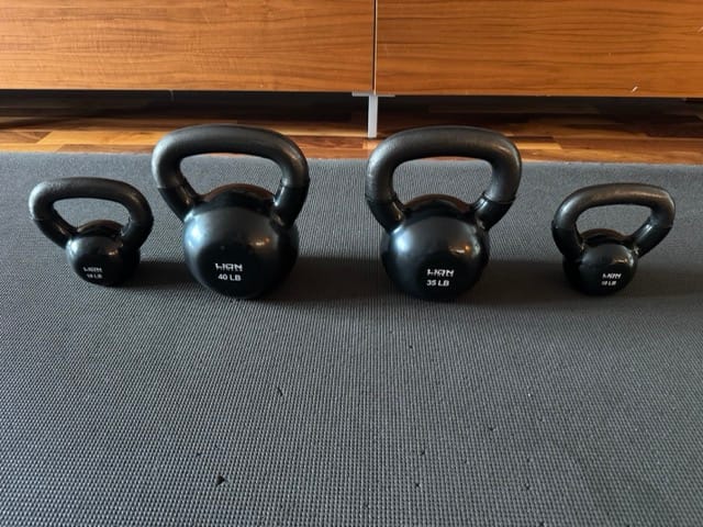 Customer photo review of Kettlebell en Vinyle Noir