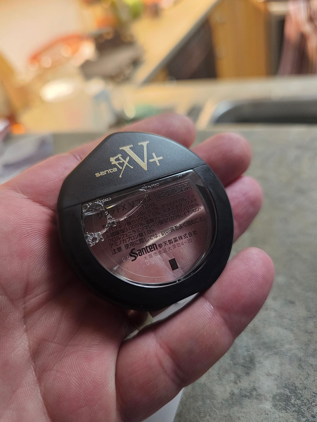 Customer photo review of Santen FX V+ Eye Drops 12ml