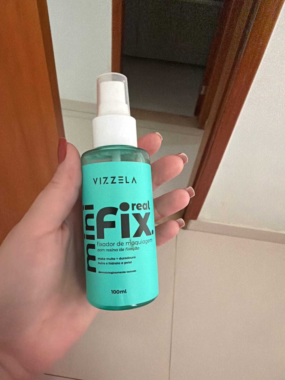 Customer photo review of Mini Fixador De Maquiagem Real Fix