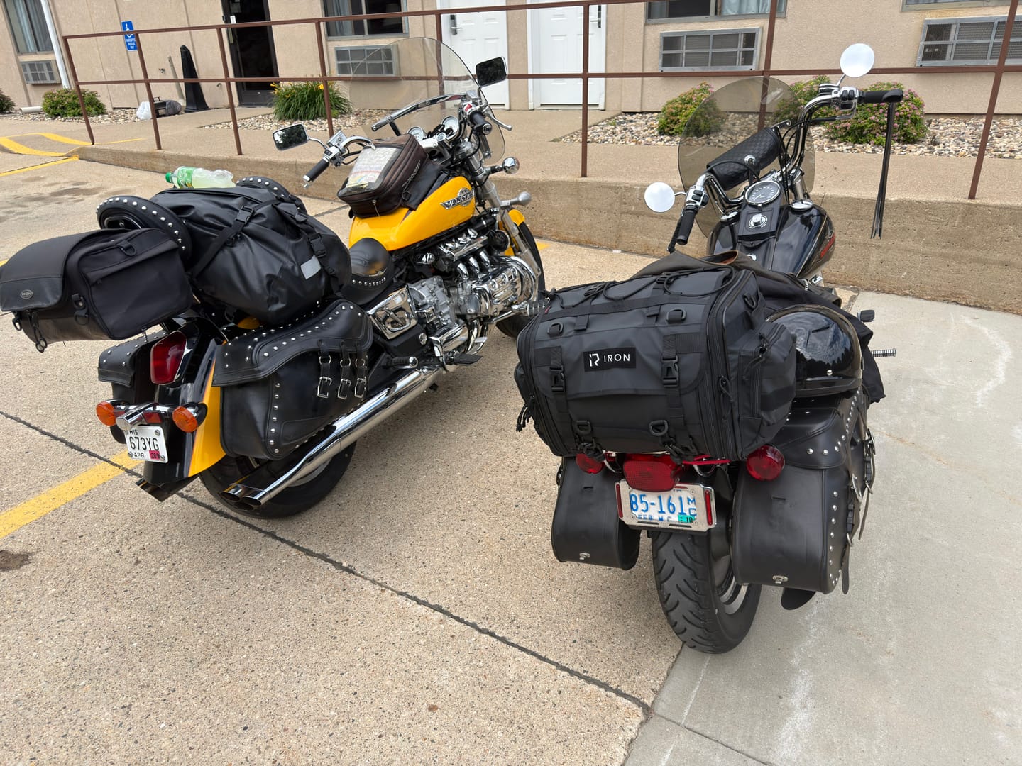Customer photo review of RIDEIRON Expandable Motorcycle Travel Luggage Tail Bag | MB8001