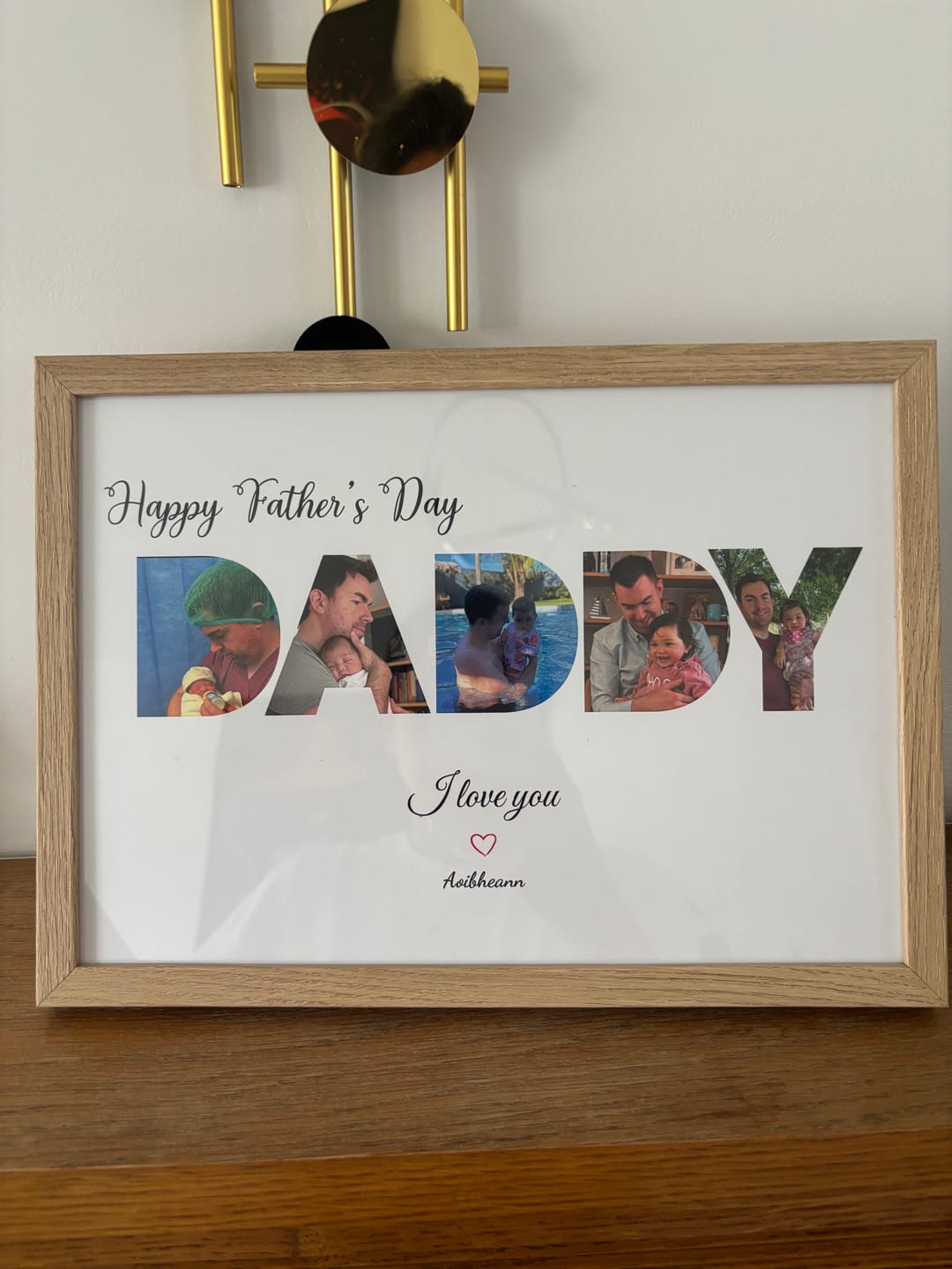 Customer photo review of Happy Dad's Day - Personalized poster