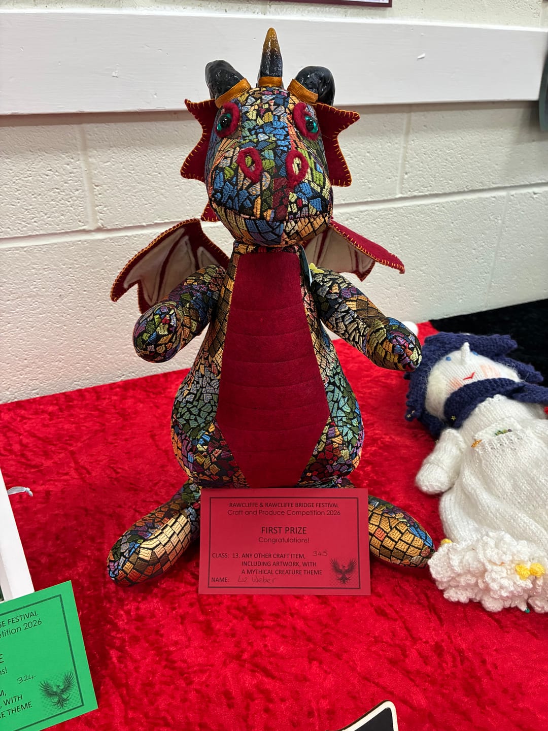 Customer photo review of Dragon PDF Pattern and Video Tutorial