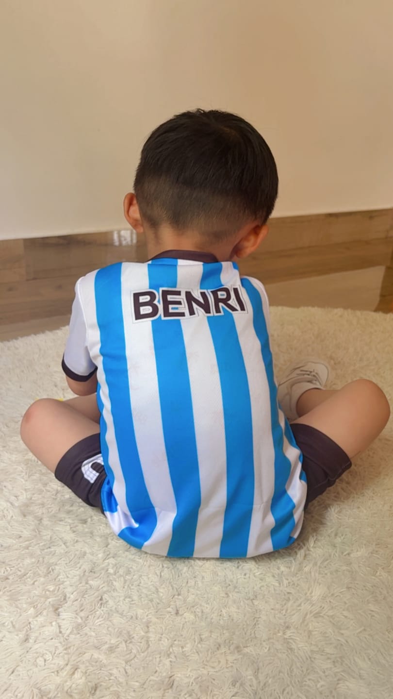 Customer photo review of Kids Jersey and Shorts Set
