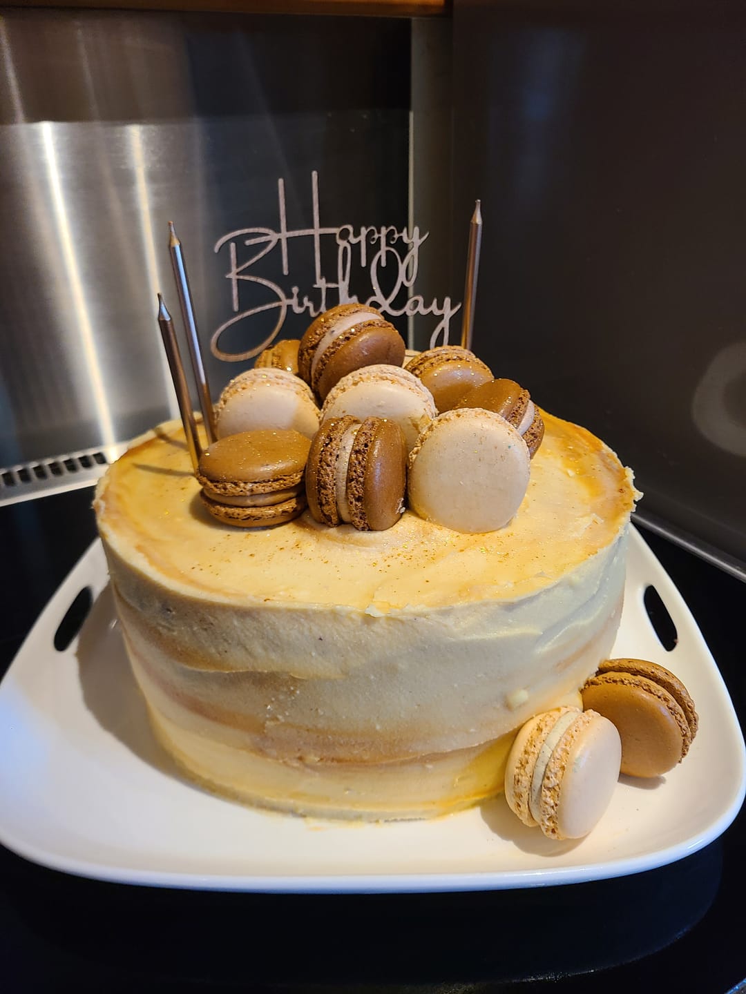 Customer photo review of Salted Caramel Macarons (6, 12 or 24)