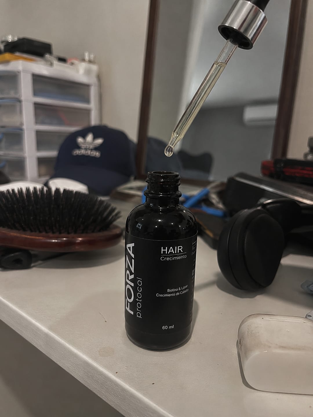 Customer photo review of Hair Tonic | Crecimiento Capilar 2X1
