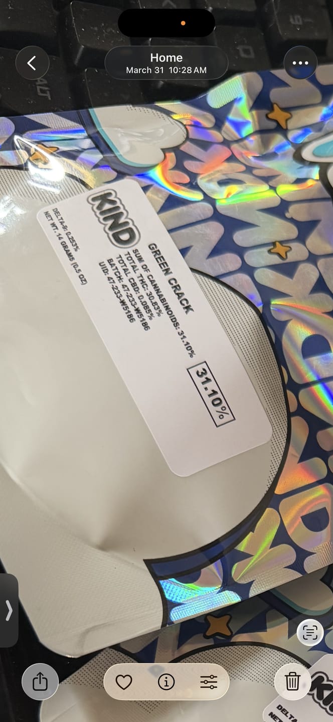 Customer photo review of Green Crack - 14 Grams - Sativa