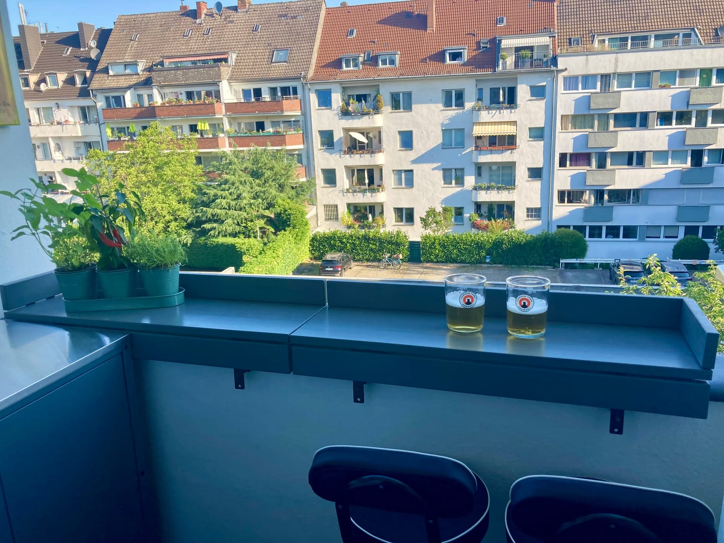 Customer photo review of Balkonzeit Bar aus Massivholz