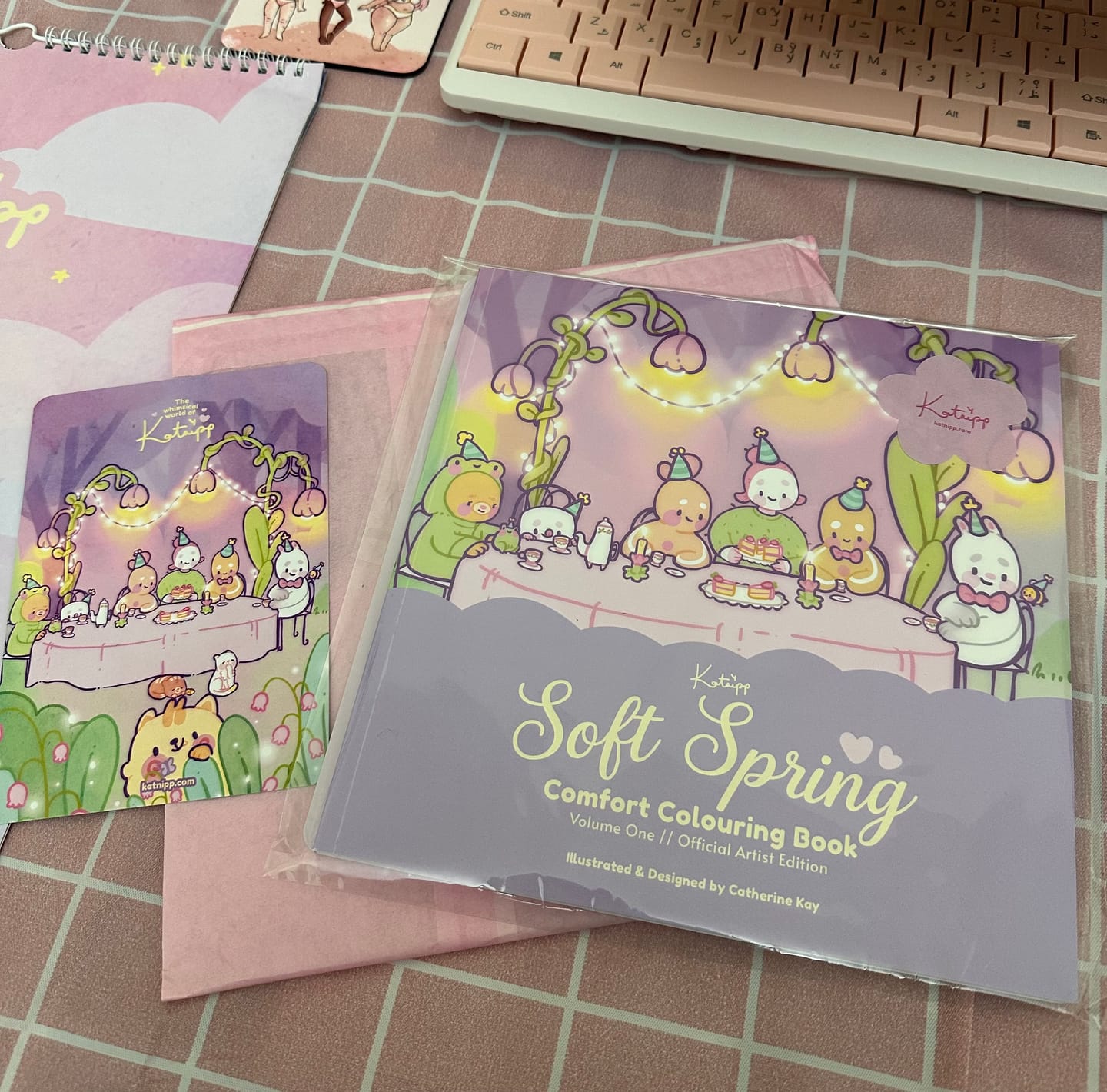Customer photo review of PRE ORDER | Katnipp Soft Spring Comfort Colouring Book | Kawaii Spring Colouring Book Artist Edition