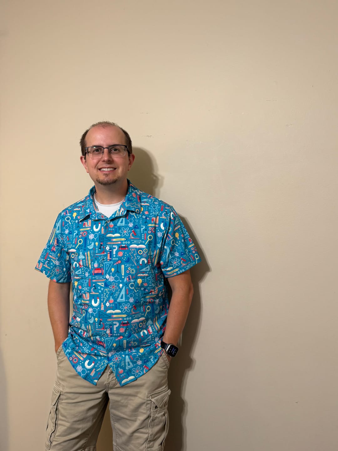 Customer photo review of Just Science Button Up Shirt