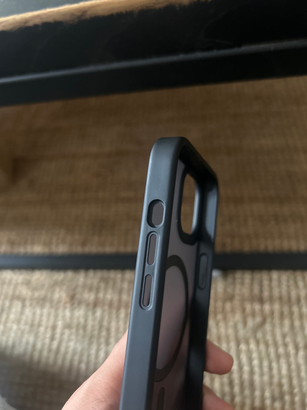 Customer photo review of Tough On Shockproof Case with MagSafe for iPhone