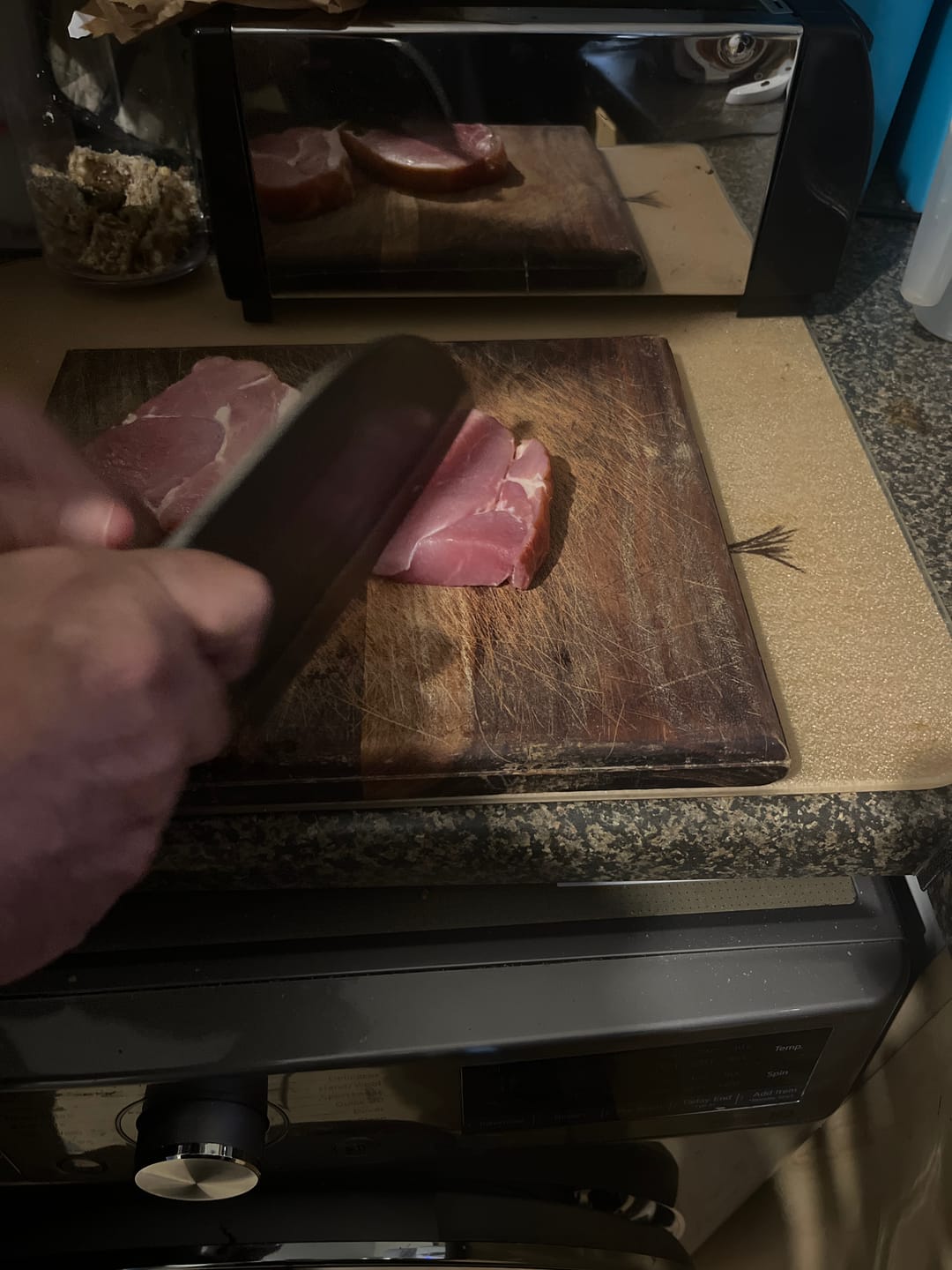 Customer photo review of BRAAIPLANK™ HAMMER FORGED BUTCHER KNIFE