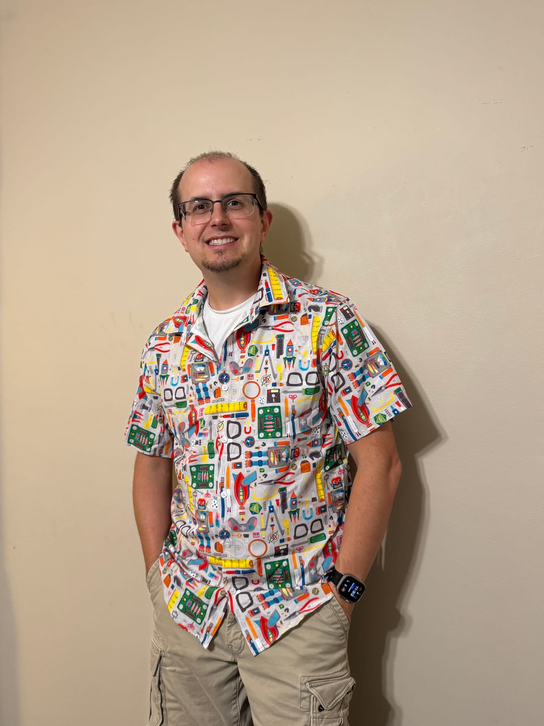Customer photo review of Nerdy Toys Button Up Shirt