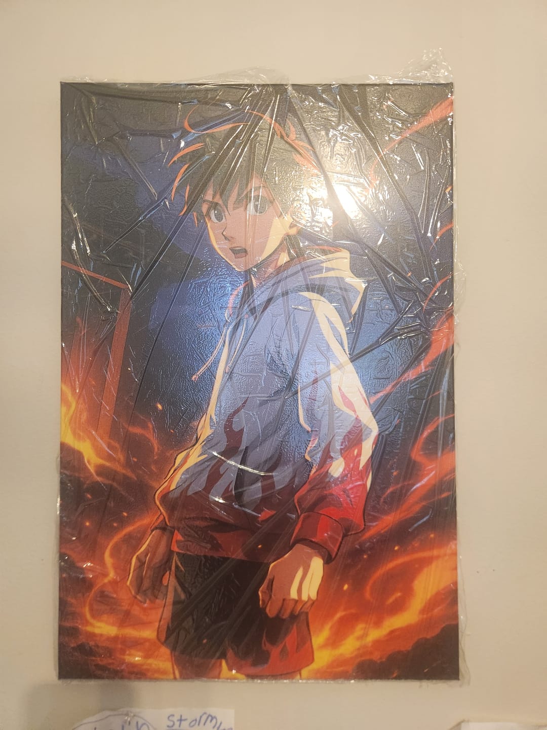 Customer photo review of Personalized Canvas - Portrait in Anime style