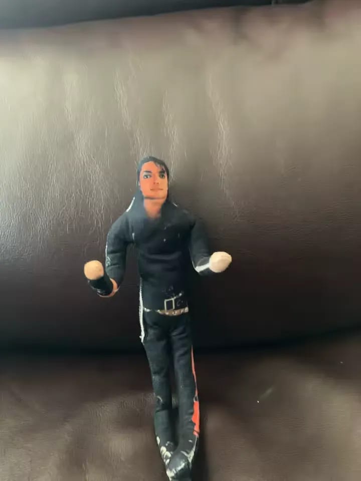 Customer photo review of Michael Jackson Funny Doll Plush