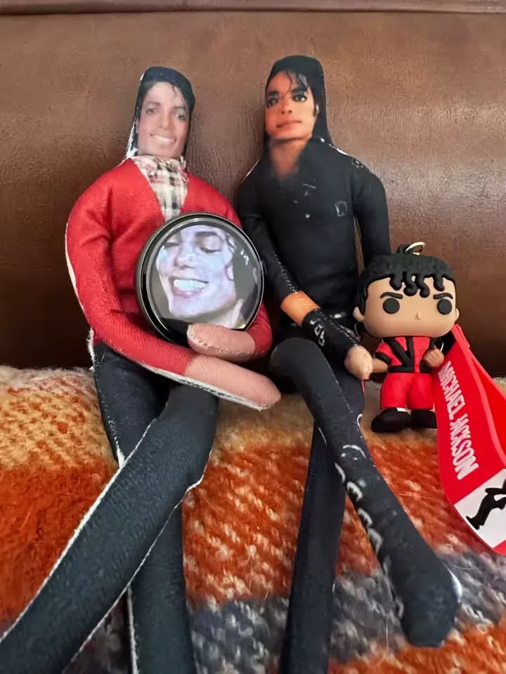 Customer photo review of Michael Jackson Funny Doll Plush