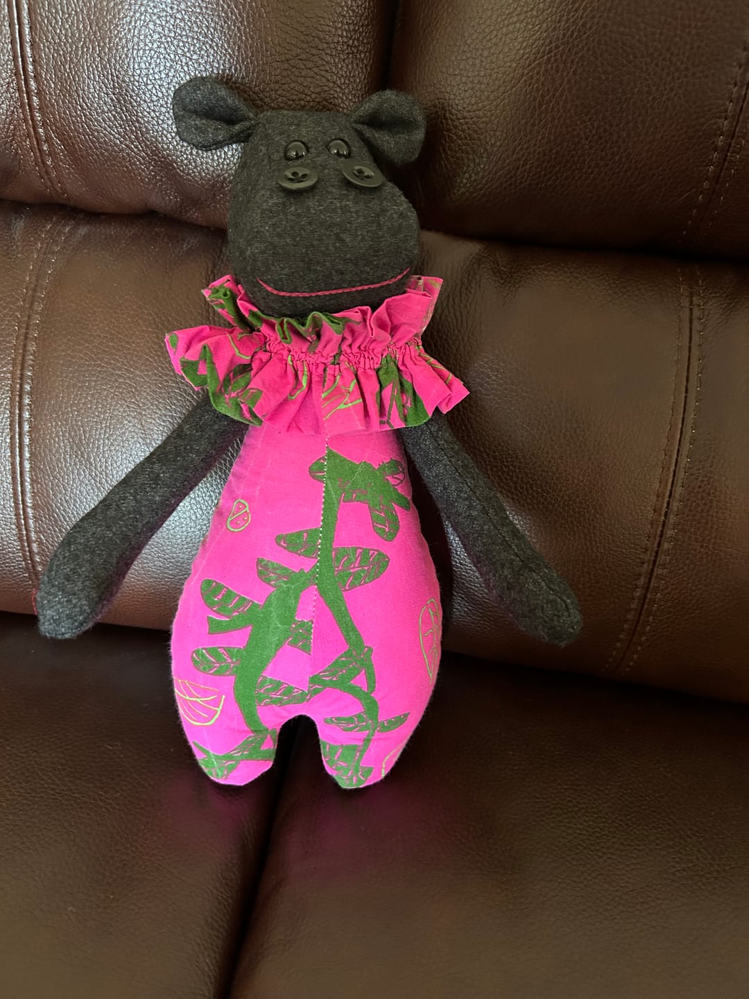 Customer photo review of Hippo Cuddle Doll FREE PATTERN