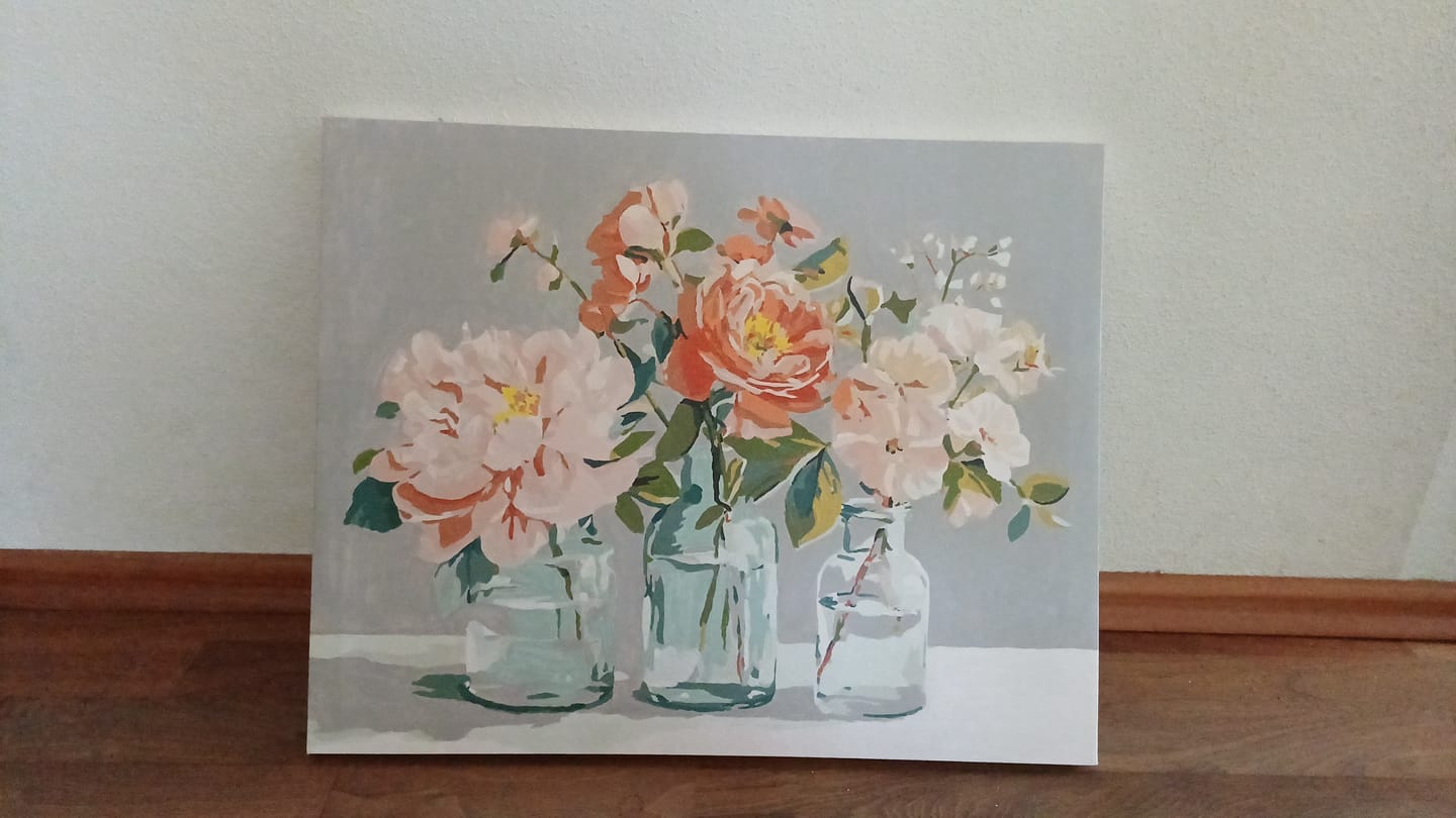 Customer photo review of Malen nach Zahlen - Botanisches Glas