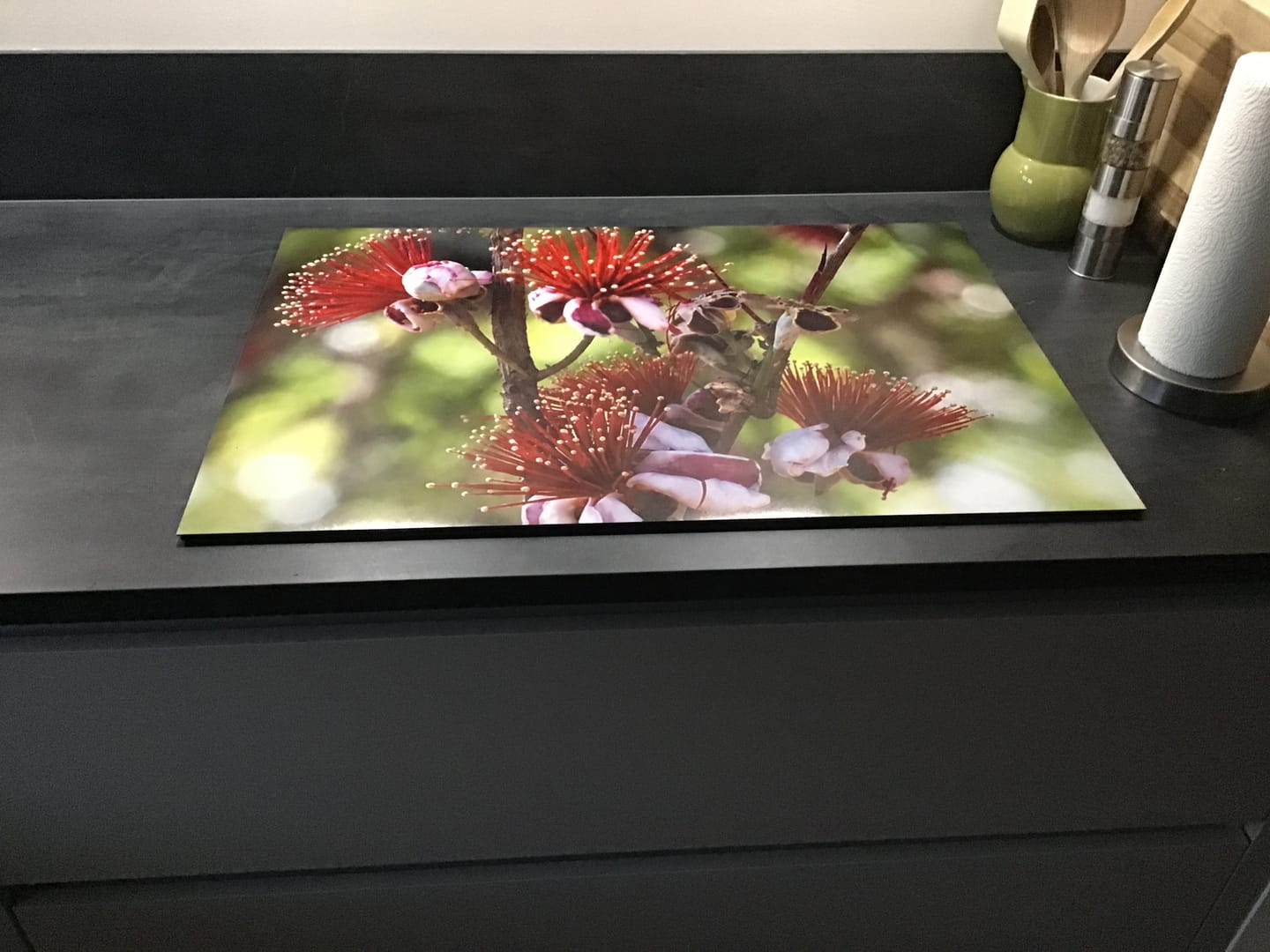 Customer photo review of Inductiebeschermer met eigen foto