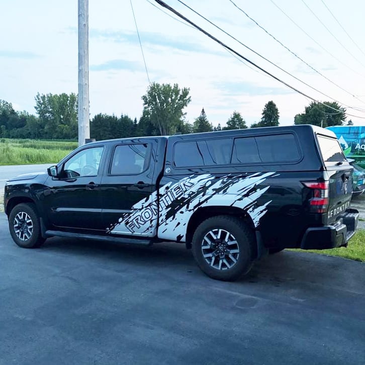 Customer photo review of Nissan Frontier Truck Mud Splash Decal Sticker. #6831