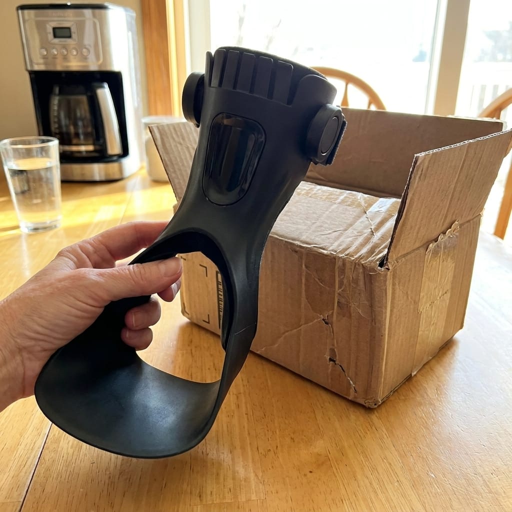 Customer photo review of Stride AFO Brace — Foot Drop Support
