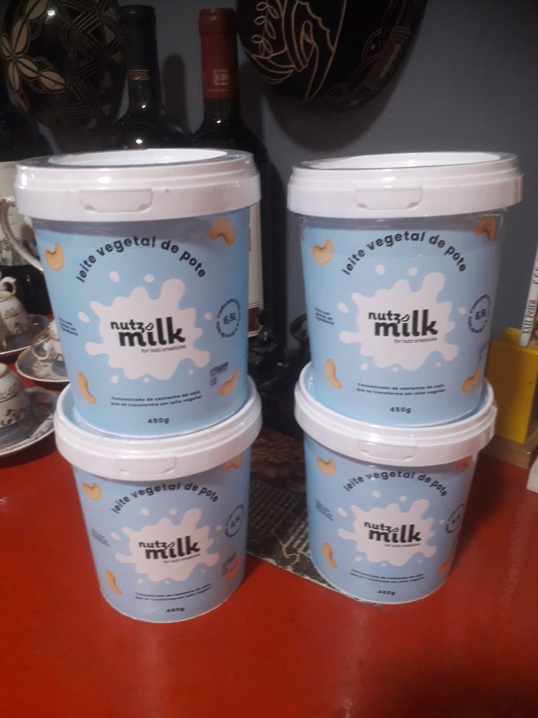 Customer photo review of Kit 4 Unidades: Leite Vegetal NutzMilk  26L - Concentrado de Castanha de Caju