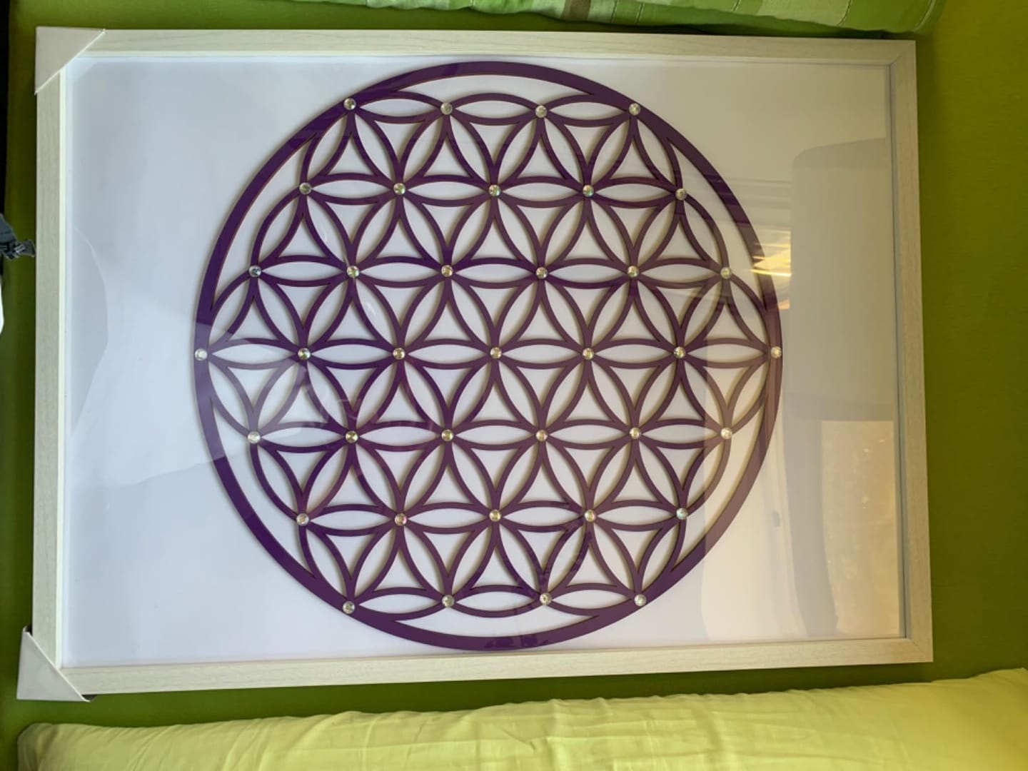 Customer photo review of Lebensblume Holz Wandbild— Dein Anker der Ruhe