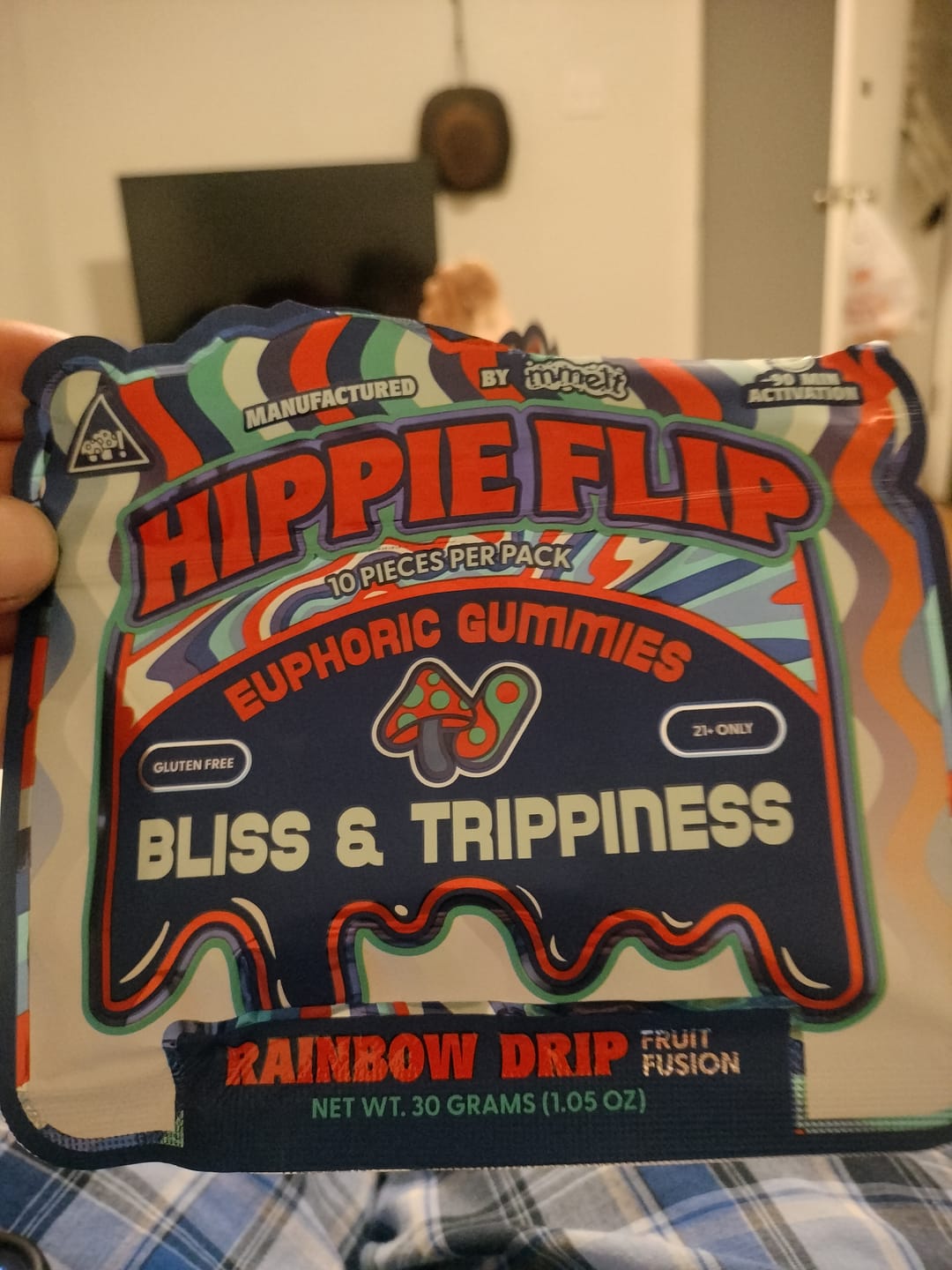 Customer photo review of Hippie Flip Mushroom Gummies