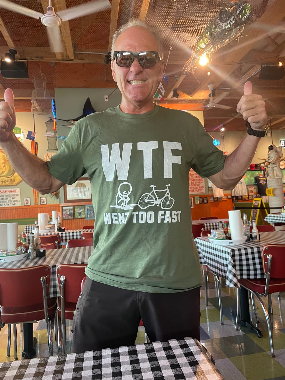 Customer photo review of WTF T-Shirt