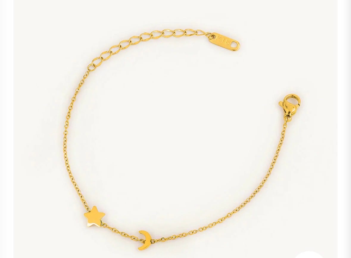 Customer photo review of Star Moon Bracelet