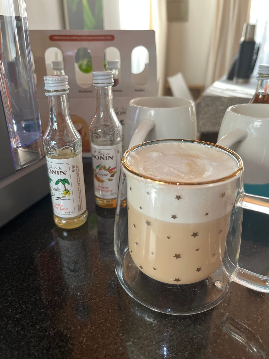 Customer photo review of Syrup Monin Coffee Collection 5 Sabores de 50 Ml c/u