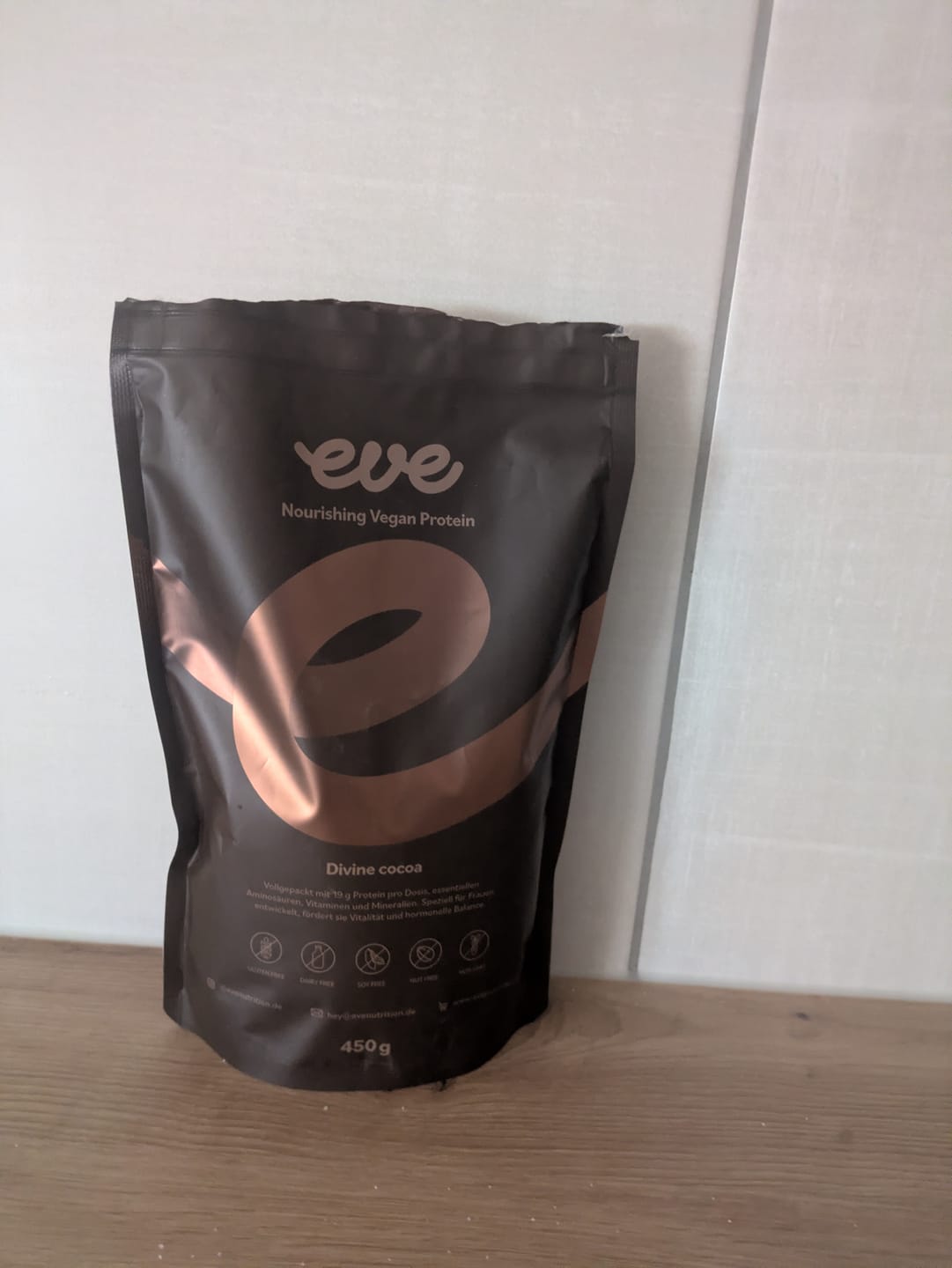 Customer photo review of Divine Cocoa Protein (vegan)